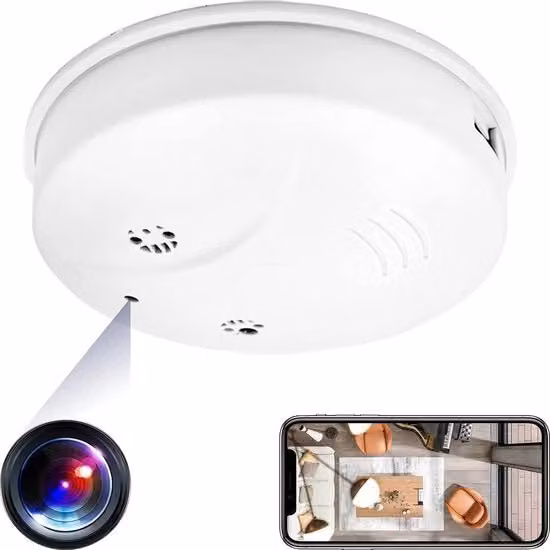 Telecamera di sorveglianza spia Wi-Fi con design a cassa segreta bianca per uso esterno