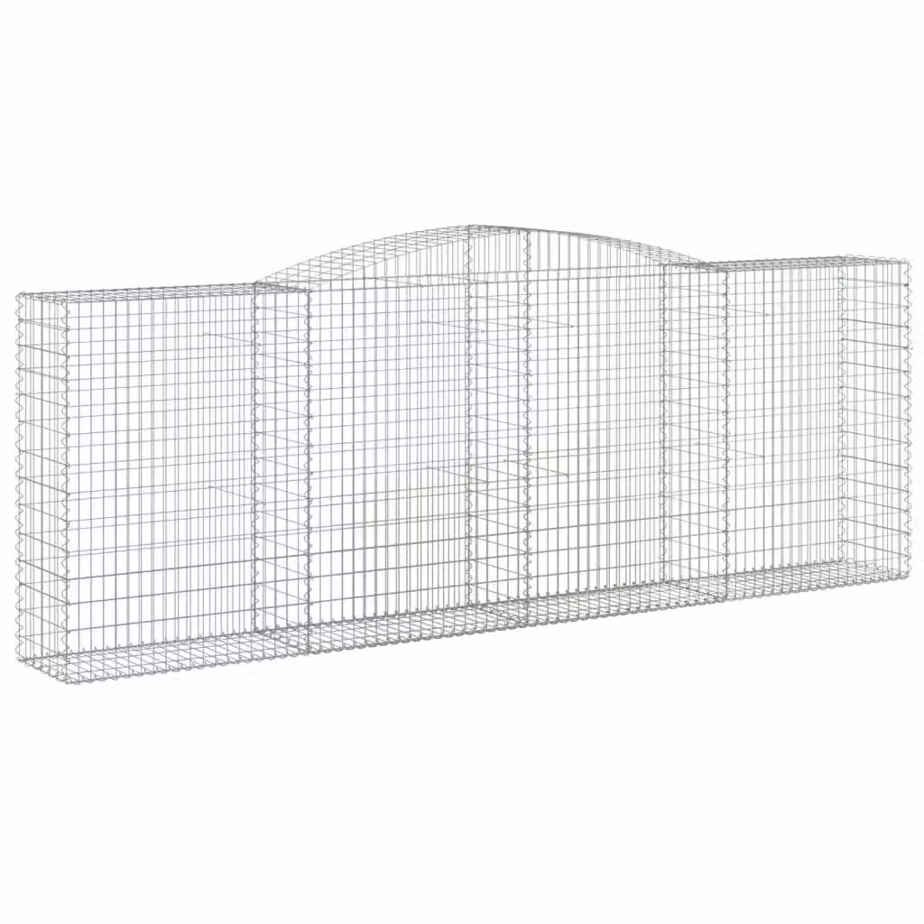 Cesto Gabbione ad Arco Videx in Acciaio Zincato Colore Argento L: 400 cm, P: 50 cm, H: 140/160 cm – 2
