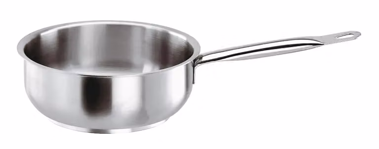 Casseruola Bombata Serie 1000 in acciaio inox per induzione, diam.24cm