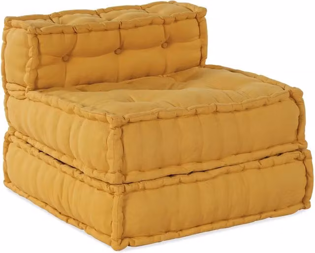 Divano | Divano da soggiorno | Sofa Componibile Giallo 70x70x54 in Tessuto