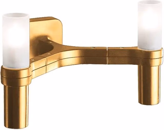 Applique Nemo Crown 2 di Nemo Lighting in metallo color oro/ottone con vetro bianco e luce LED warm white