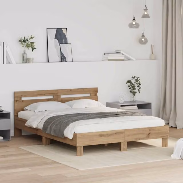 Struttura del letto Rovere artigianale 120 x 200 cm 3417314
