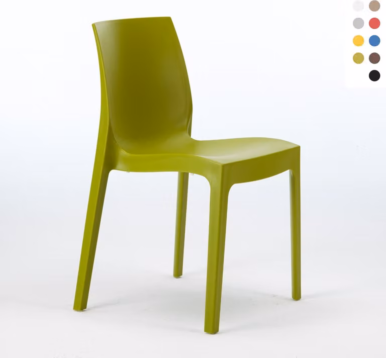 Sedie Sedia da cucina Sedia da pranzo Sedia da pranzo Grand Soleil Roma - Verde Anis