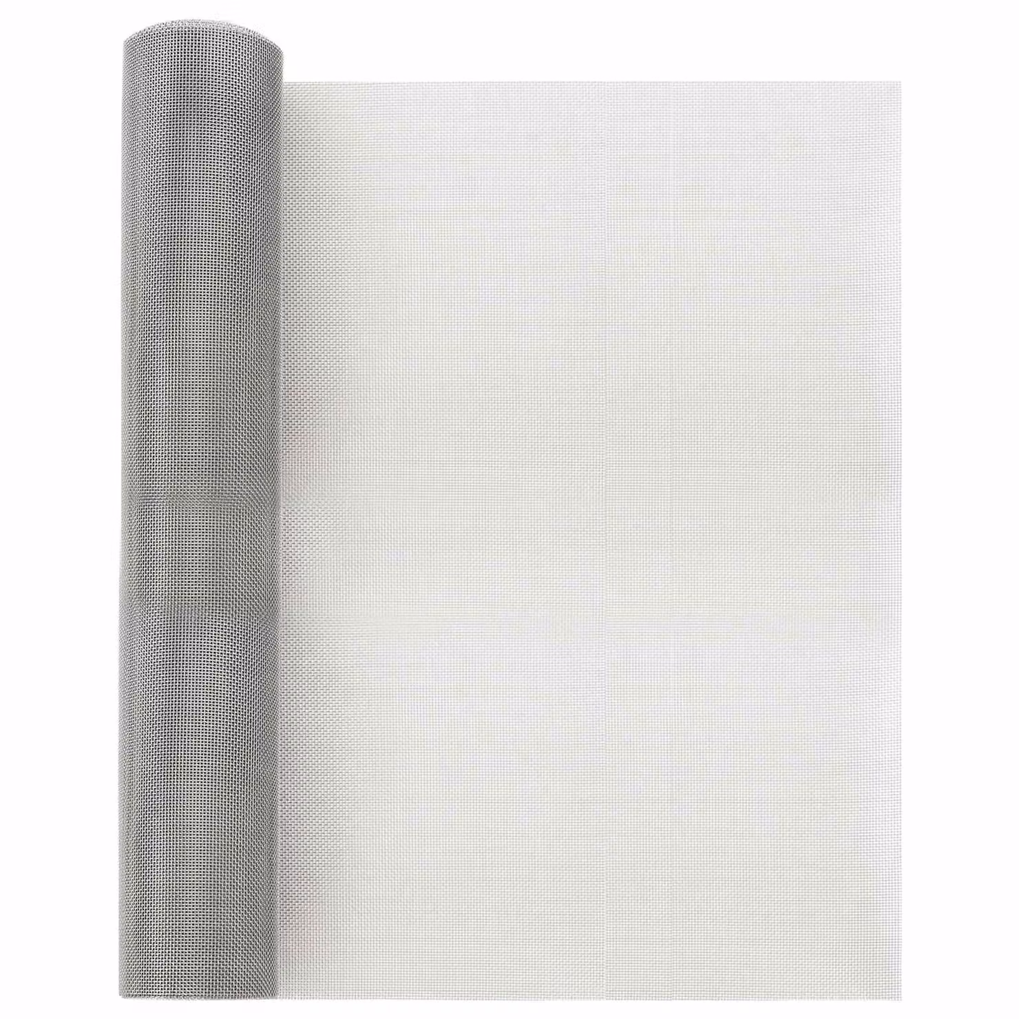 Rete per schermatura vidaXL in acciaio inox 304 color argento, L: 500 cm, H: 40 cm, 18 mesh