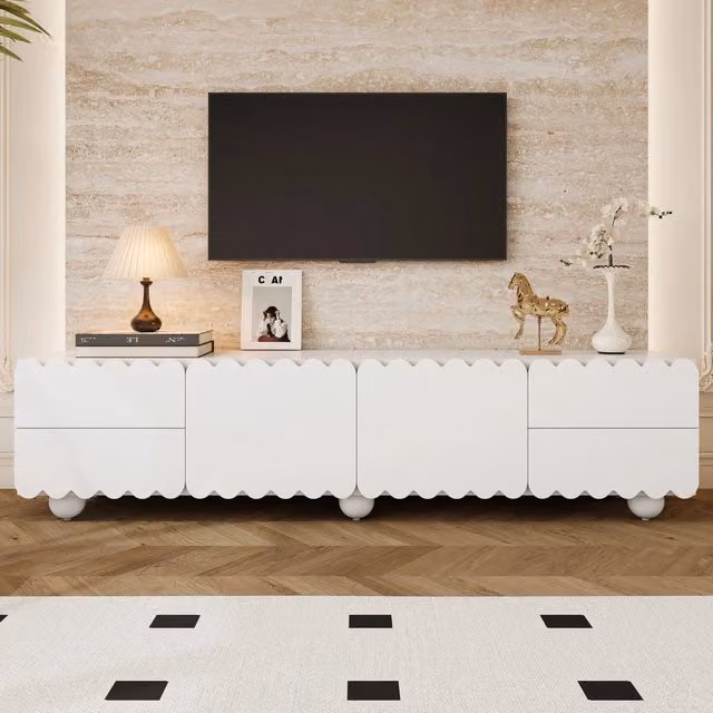 Mobile TV Moderno ¨C Xylo ¨C Bianco, 175x38x37 cm