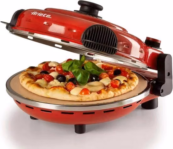 Forno per Pizza - Cucina Pizza in 4 Minuti - 400 Gradi - Cottura in 4 Pollici - Rosso 919, 34 x 30 x 19 cm; 3,94 kg