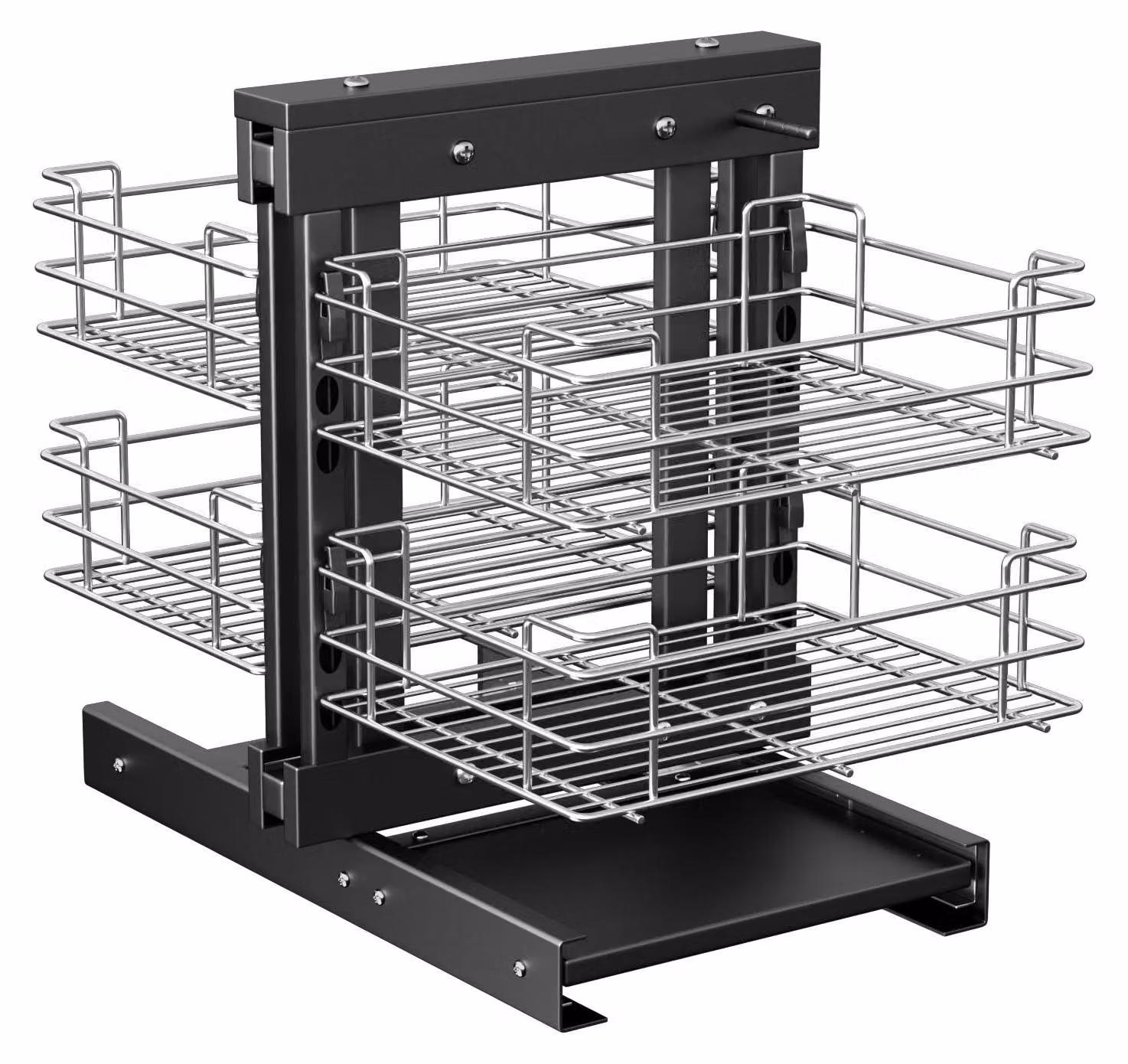 Organizzatore per pensile angolare da cucina - Cesto estraibile in filo metallico da 90 cm - Acciaio inossidabile - Soluzione angolare per 2/3 - Adatto per ante a sinistra o a destra - StorageRack-900mm