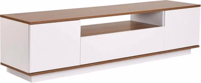 Mobile TV in legno "Veramont" - 180 x 44 x 44 cm - Marrone scuro