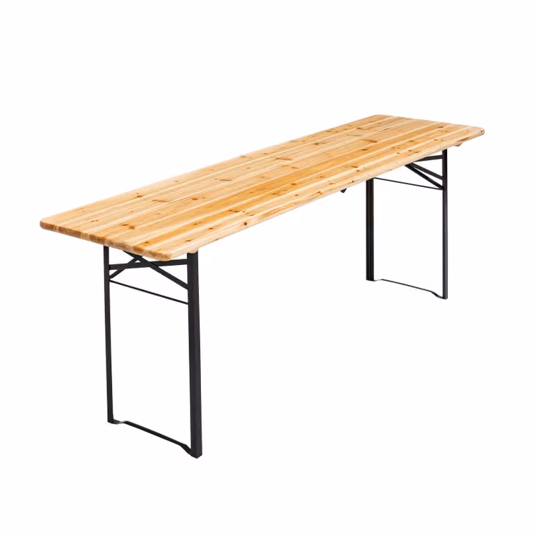 Tavolo da birreria pieghevole in legno da 218 cm - Oviala Table brasserie pliante