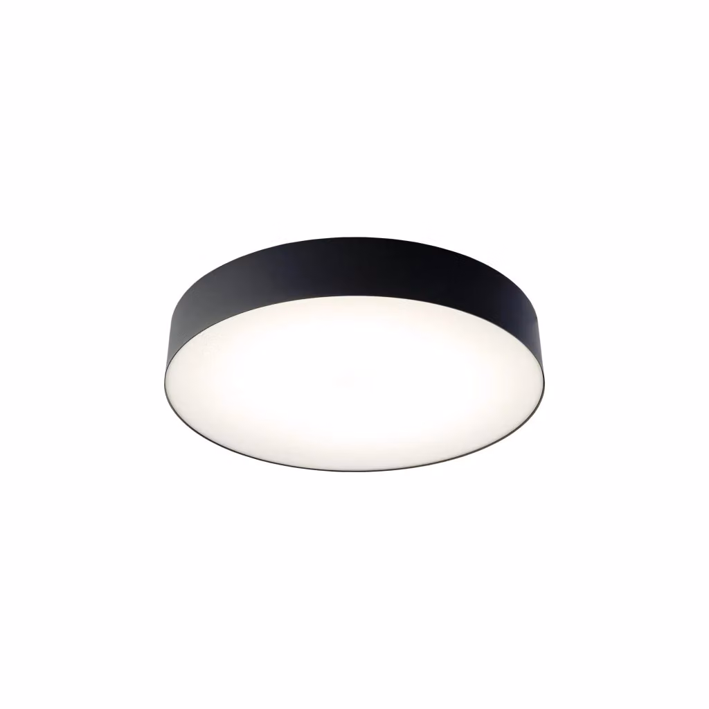 Plafoniera LED Nowodvorski Lighting Arena, design moderno e rotondo, colore nero e bianco, diametro: 40,5 cm, 18W, luce bianca fredda 4000K – 2