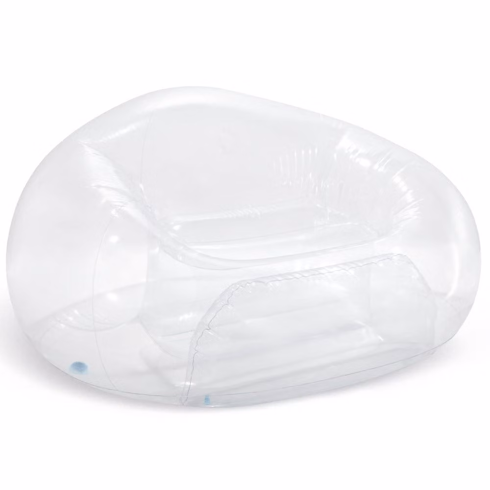 INTEX 66500 Borsa da seduta gonfiabile trasparente