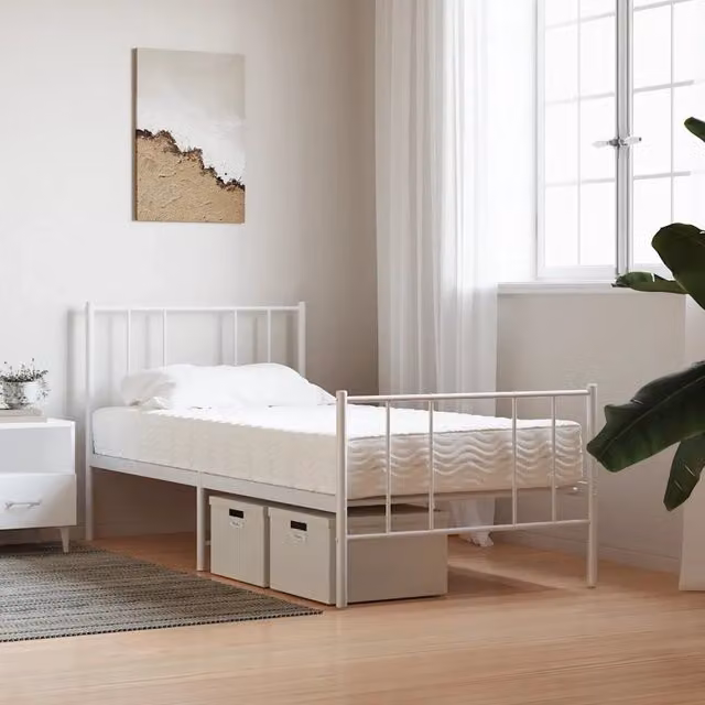 Materasso in schiuma per bambini DESIGN IN, colore bianco, con regolazione della temperatura, L 80 cm x P 160 cm, durezza H2