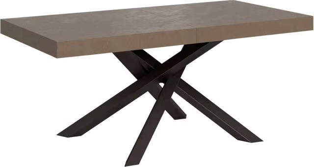 Tavolo allungabile Volantis Itamoby color tortora con gambe antracite L: 200-460 cm, P: 90 cm – 1