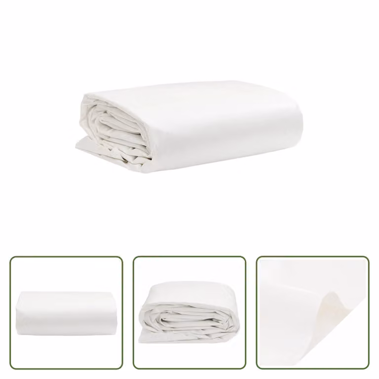 The Living Store Telone bianco 1,5x2,5 m 650 g/m²