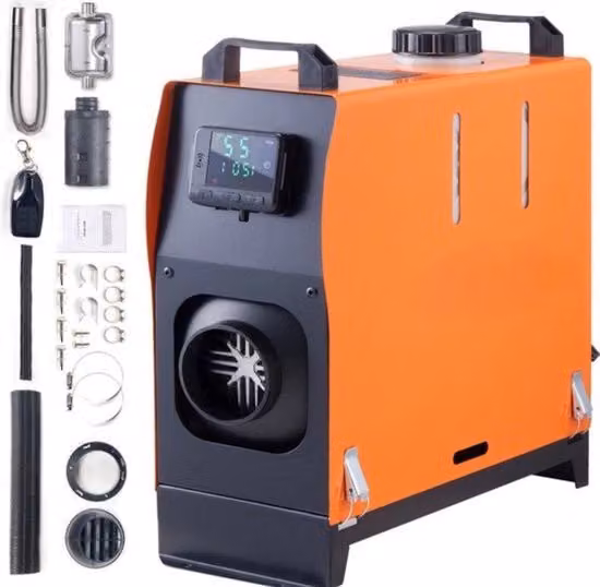 Riscaldatore a Diesel - 12V 5KW - LCD & Riscaldamento Efficiente con Fornello a Stanziatura