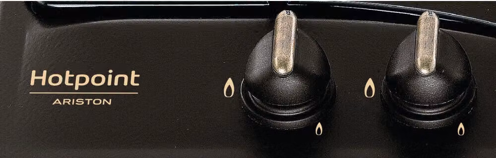 Piano Cottura a Gas Hotpoint Ariston PCN 640 T (AN) R /HA 4 Fuochi in Vetro Nero L: 59 cm, P: 51 cm – 2