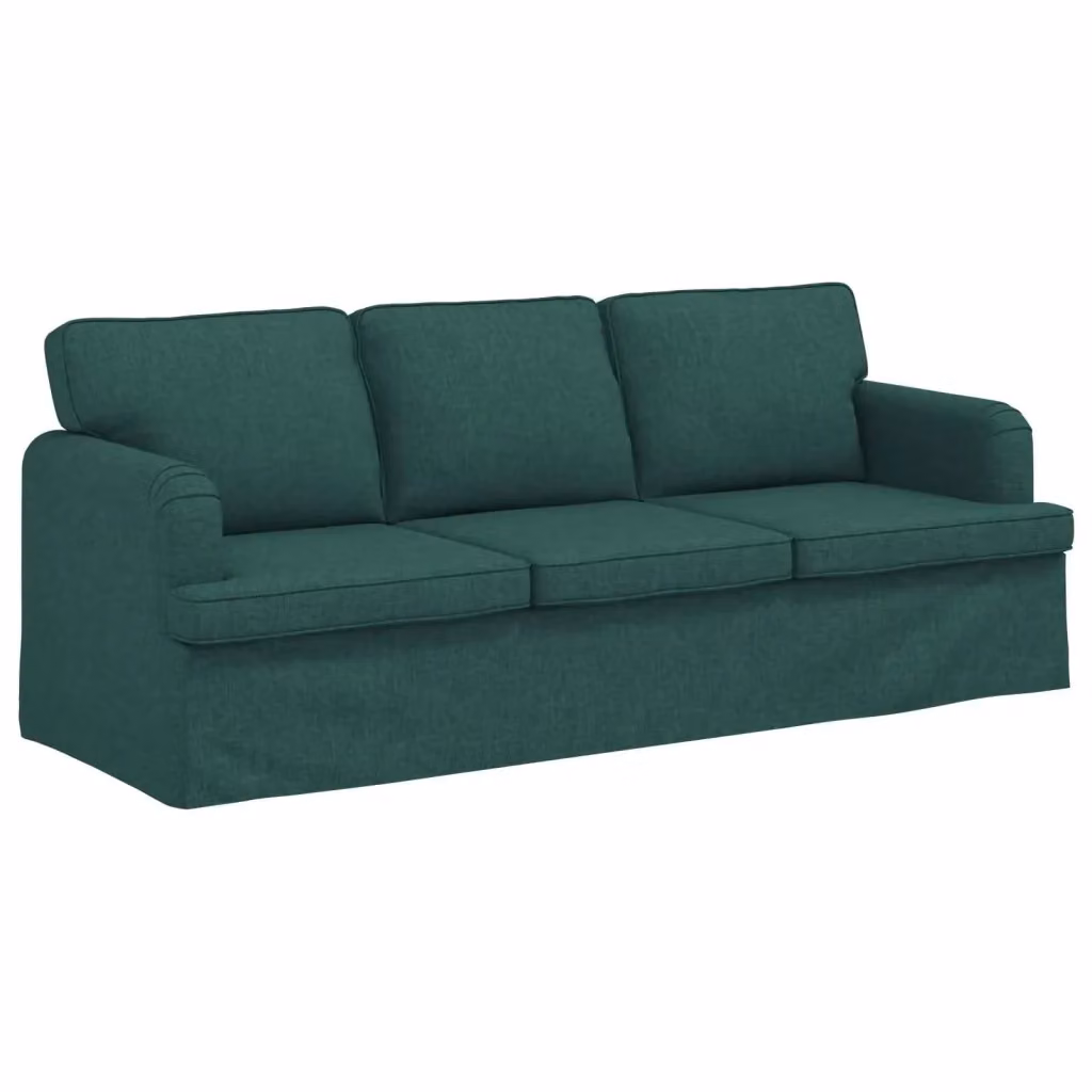 vidaXL Divano Moderno in Tessuto Verde con Struttura in Metallo L: 201 cm, P: 80 cm, H: 85 cm – 2
