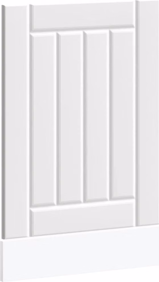 Pannello Lavastoviglie Lucca Bianco in Legno Multistrato