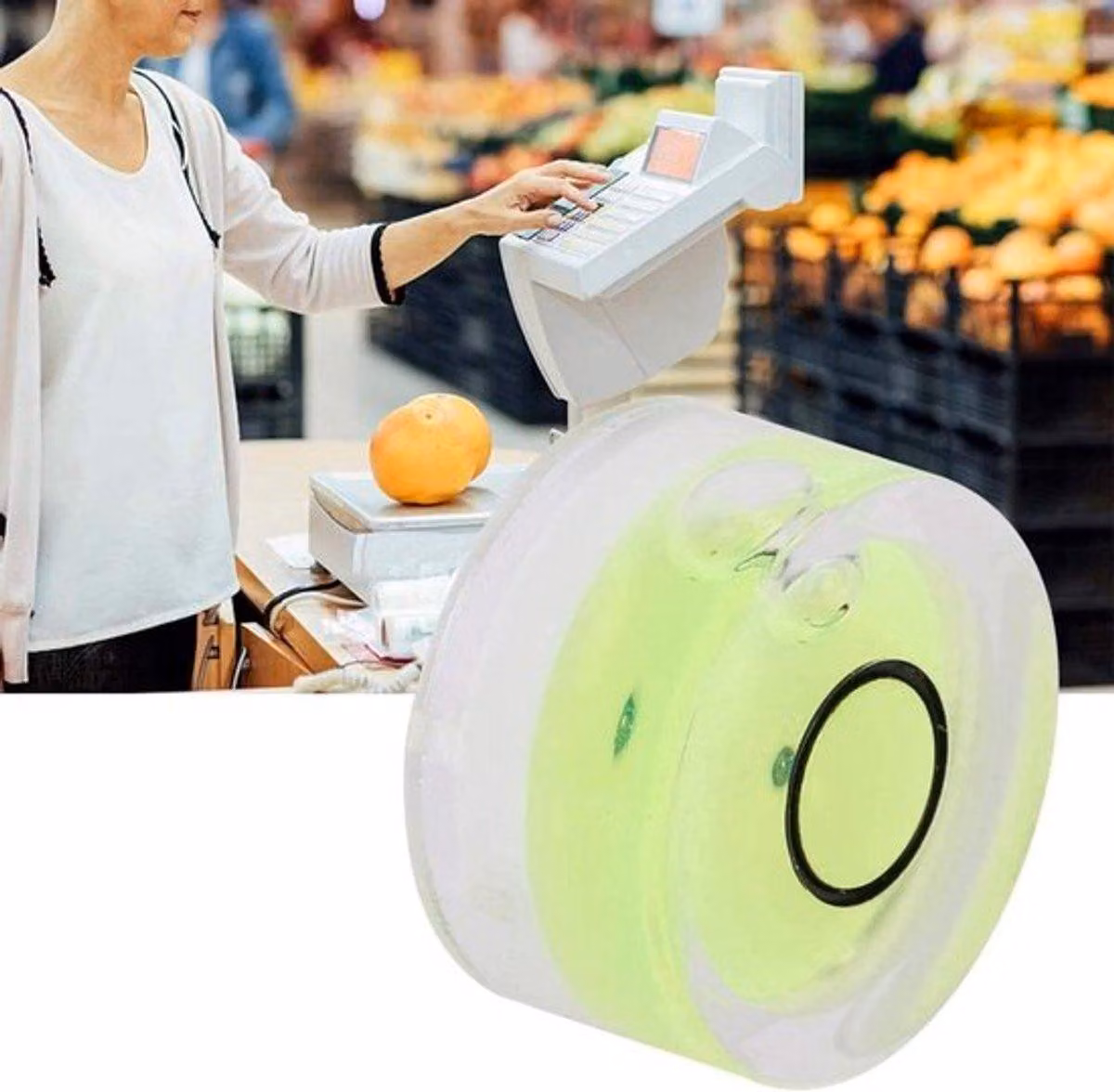 Set di 5 mini livelle da 15 mm con corpo in acrilico, ideali per bilancini e misurazioni di diametro