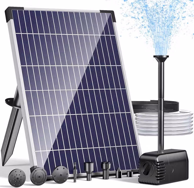 Pompa solare per stagno, 12 W, 600 l/h, fontana per esterni