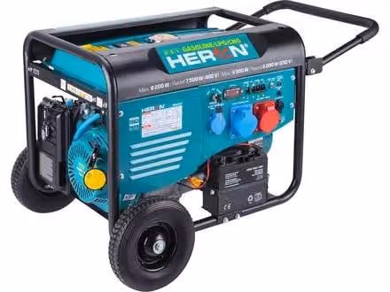 Heron 8896327 centrale a benzina e gas (GPL/GN) 17HP/82kW/102kVA (400V) 65kW (230V)