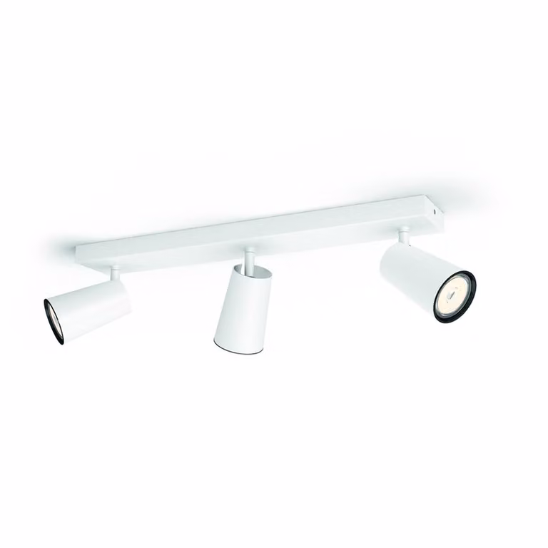Philips myLiving, plafoniera/applique a faretti Paisley, set di 3, faretti, attacco GU10, 3 lampadine, tecnologia LED, 220-240 V, colore bianco