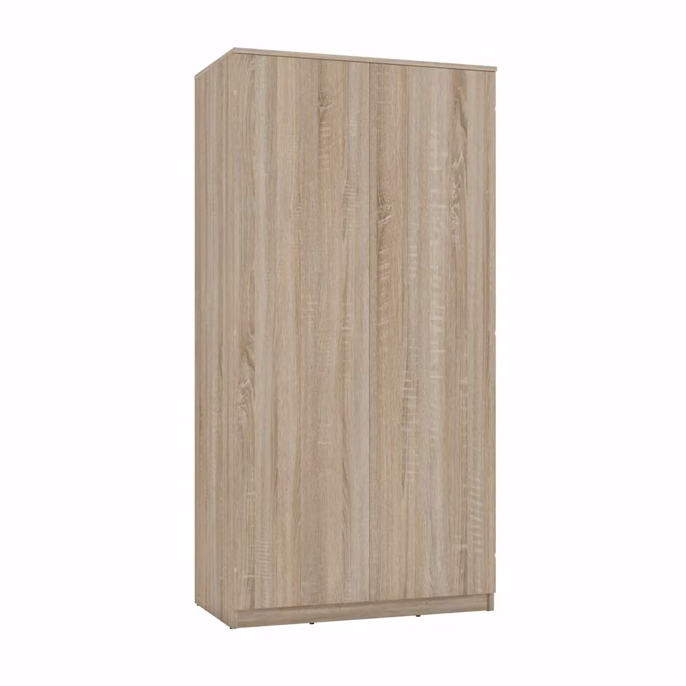 Armadio guardaroba MALWA SD-90 moderno con ante a battente e sistema push to open, colore marrone e beige, L: 90 cm, P: 50 cm, H: 180 cm – 2