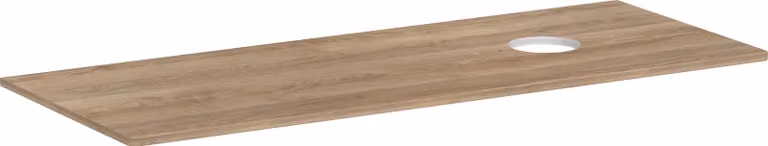 hansgrohe Xelu Q Console avec découpe ronde à droite, 1360x550, pour vasque à poser, sans trou pour robinet, 54117230, 54117230