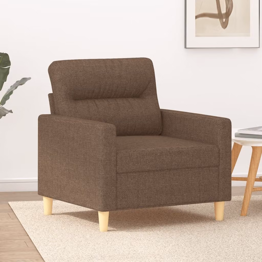 Maison Exclusive - Poltrona marrone, 60 cm, rivestita in tessuto