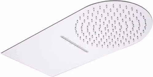 Soffione doccia ultrapiatto a parete in acciaio inox lucidato a specchio