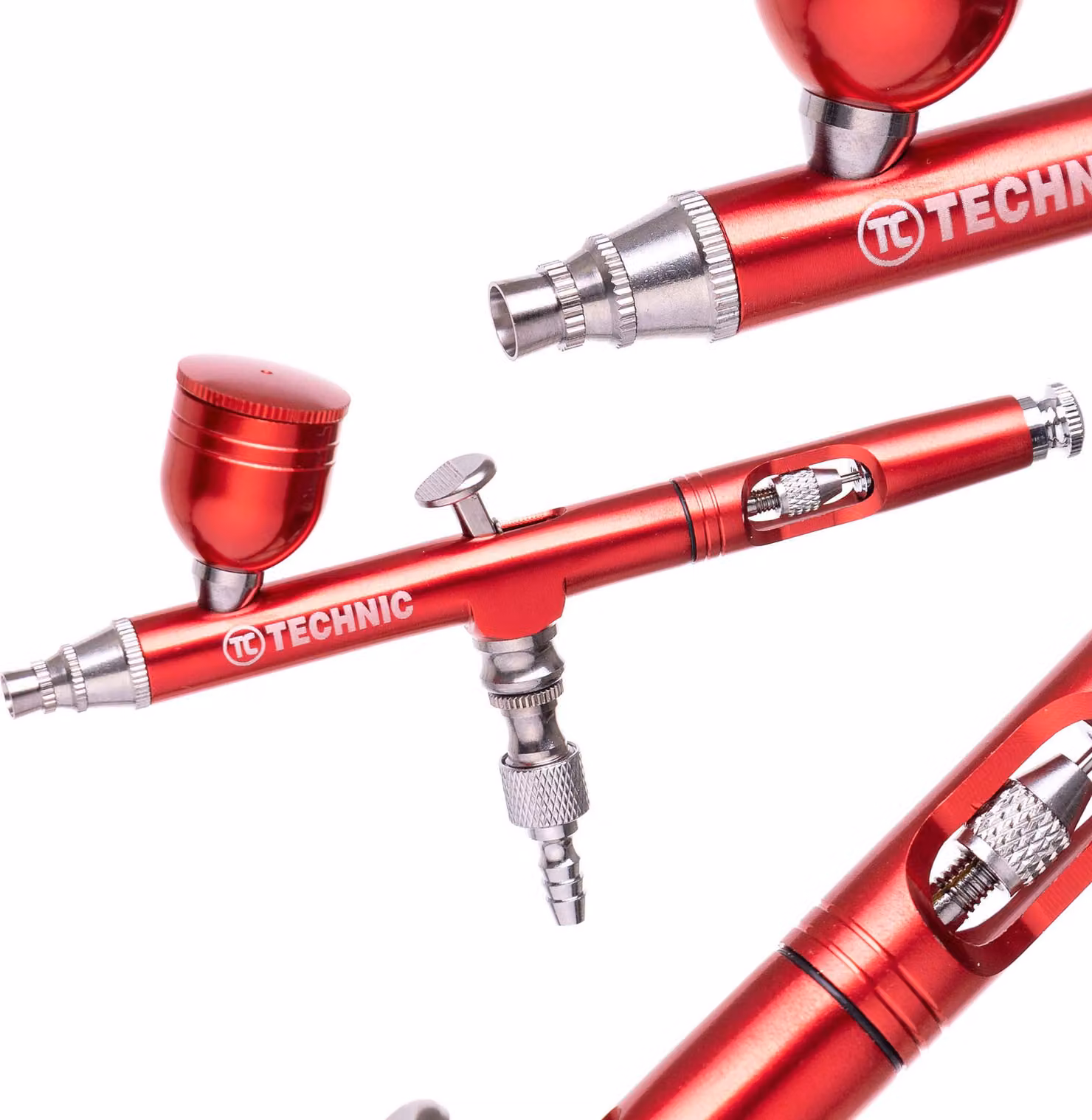 Modello di aerografo con ugello 0,3 mm B-130 Doppia Azione Rosso mini