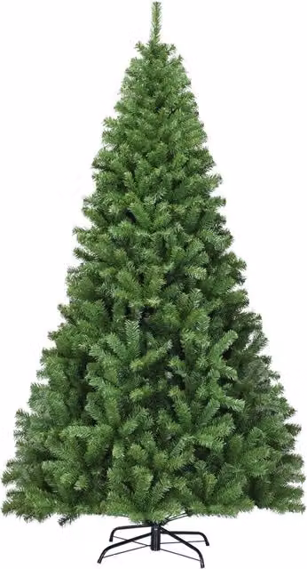Albero di Natale Design Mania verde con aghi in PVC e struttura in metallo con cerniere, Altezza: 225 cm