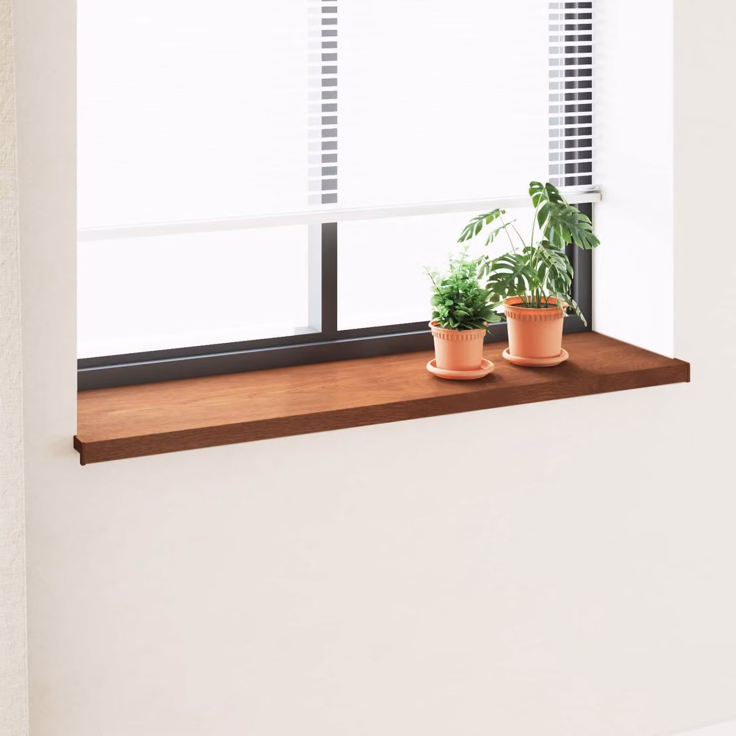Soglia della Finestra Legno Marrone 120 x 45 x 4,5 cm PVC