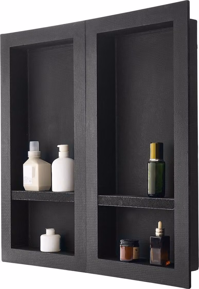 Nicchia doccia 40,6 x 81,3 + 40,6 x 81,3 cm Mensola da incasso per bagno