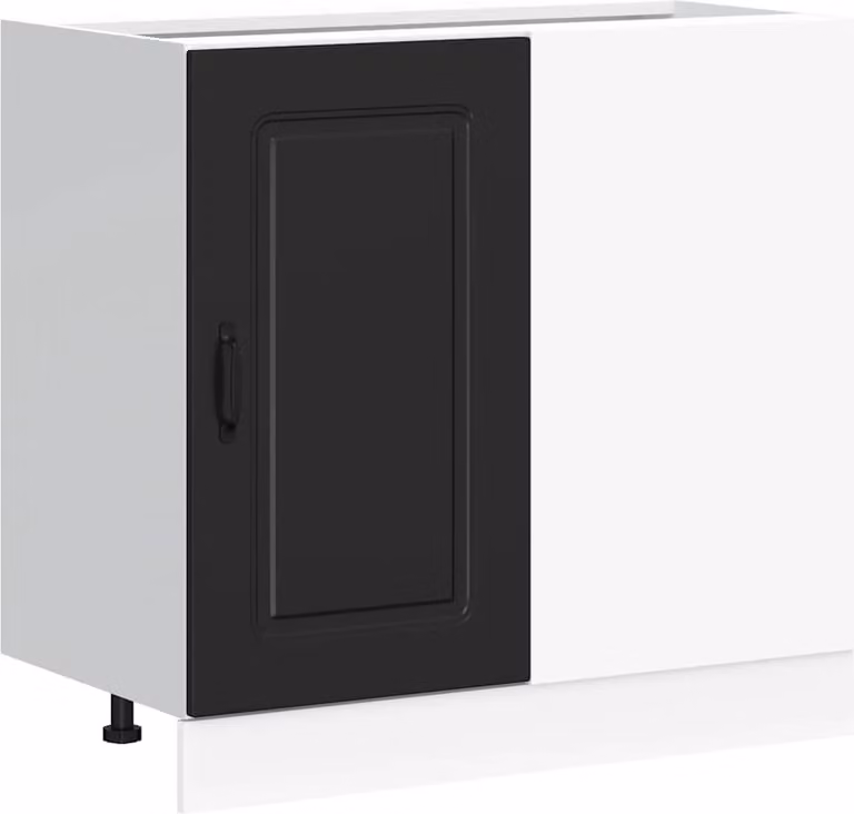 Mobiletto da cucina "Kalmar" Nero in legno ingegnerizzato