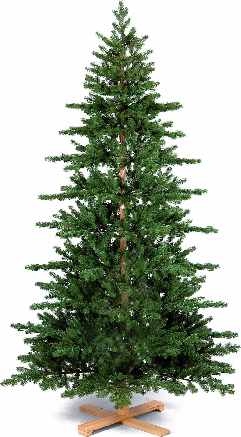 Albero di Natale artificiale verde DELUXE abete WOODY 180 cm con supporto