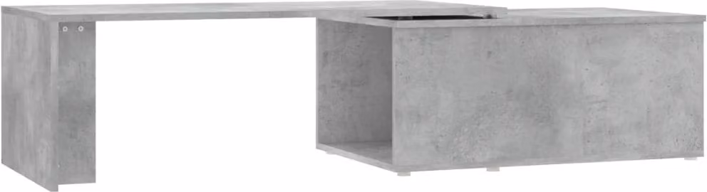 Tavolino Salotto Grigio Cemento 150x50x35 cm Legno Multistrato