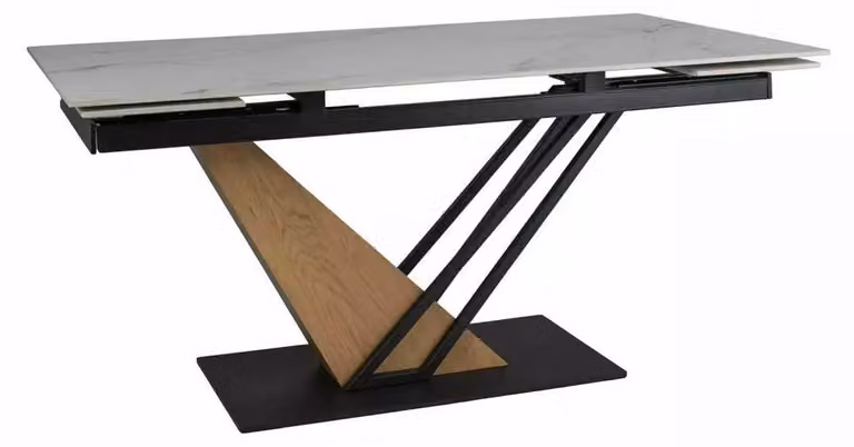 FURNLUX, tavolo da pranzo Gemma, colore marrone, 180 cm / Colore principale: / Dimensioni: