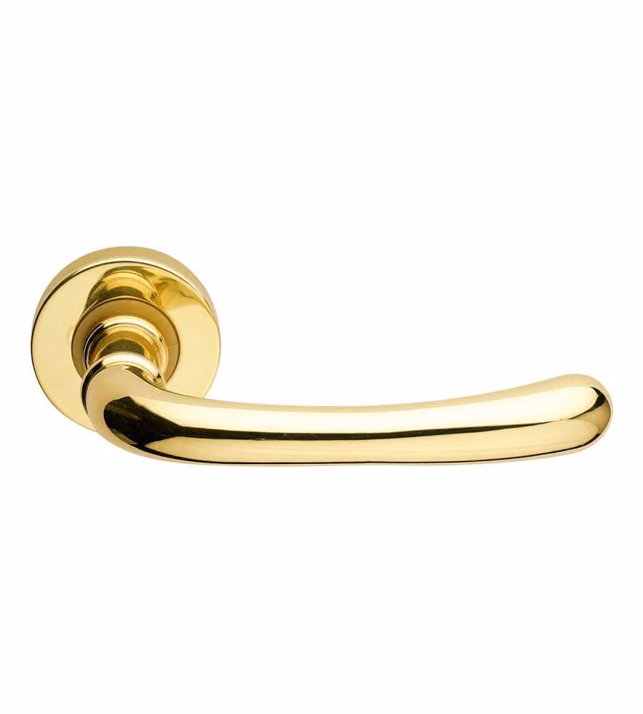 Masidef Maniglia Porta Interna Bronzo Lucido - Guarnitura Classic 13,8 cm