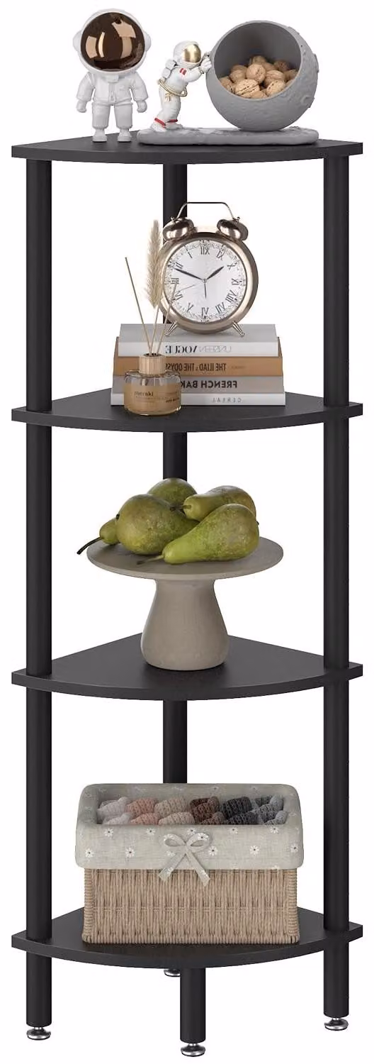 Solidchoice - Supporto angolare a 4 ripiani per soggiorno e cucina