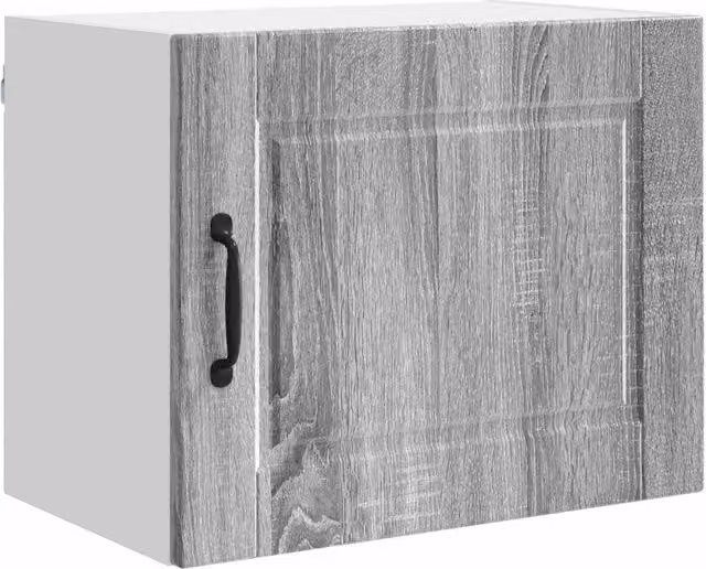 Set di 2 pensili da cucina moderni con ripiani funzionali 50 x 31 x 40 cm in legno multistrato grigio sonoma 02_0054254