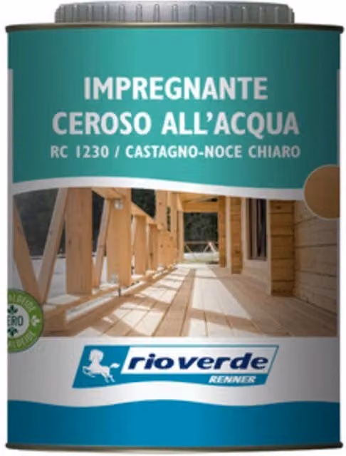 Impregnante ceroso Rioverde Rc 1230 Noce 0,75 l confezione da 6 pezzi