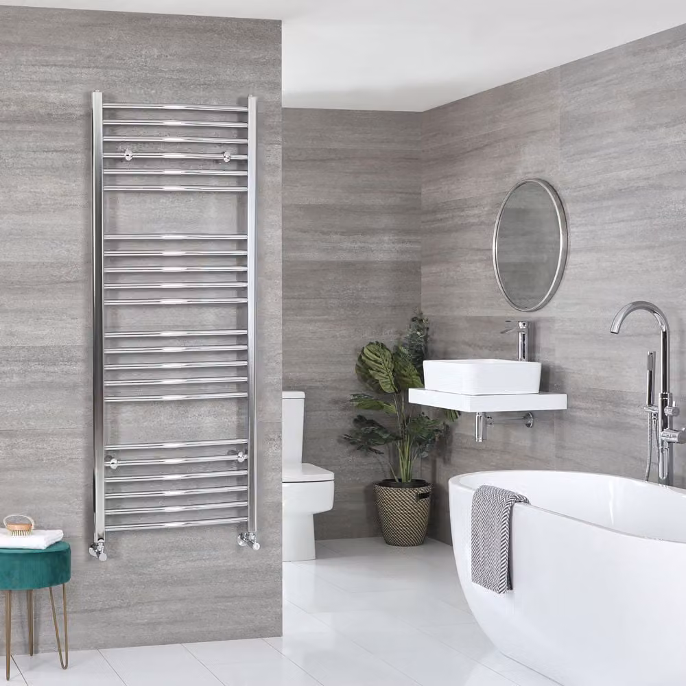 Scaldasalviette Curvo Moderno - Bianco - 800mm x 500mm - Ive