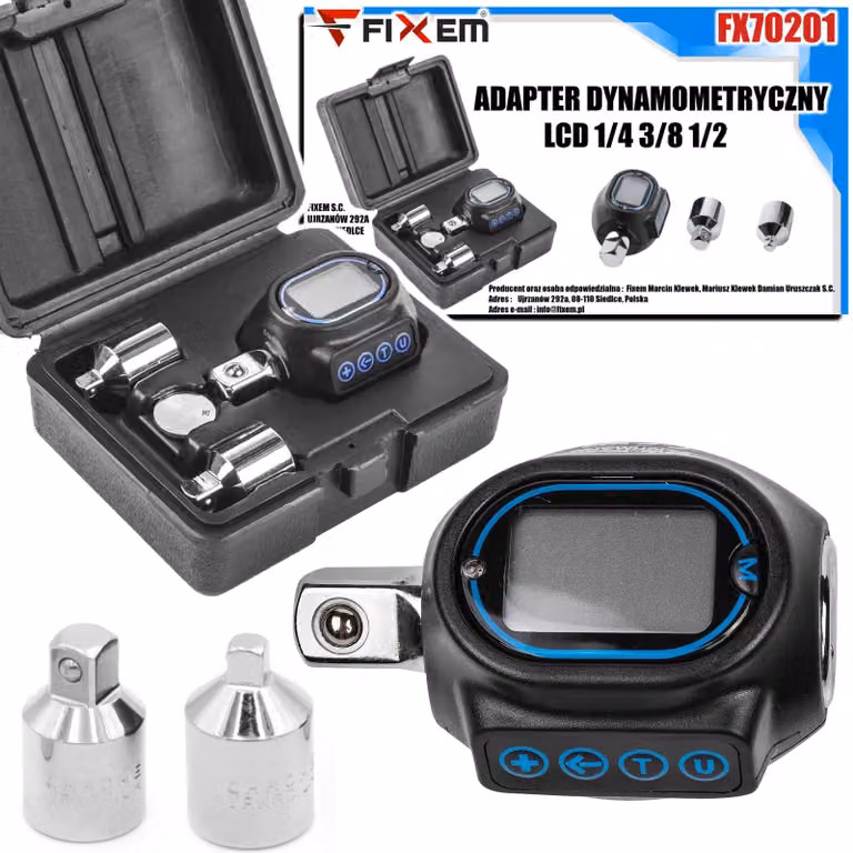 Adattatore LCD dinamico con filettature 1/4, 3/8 e 1/2