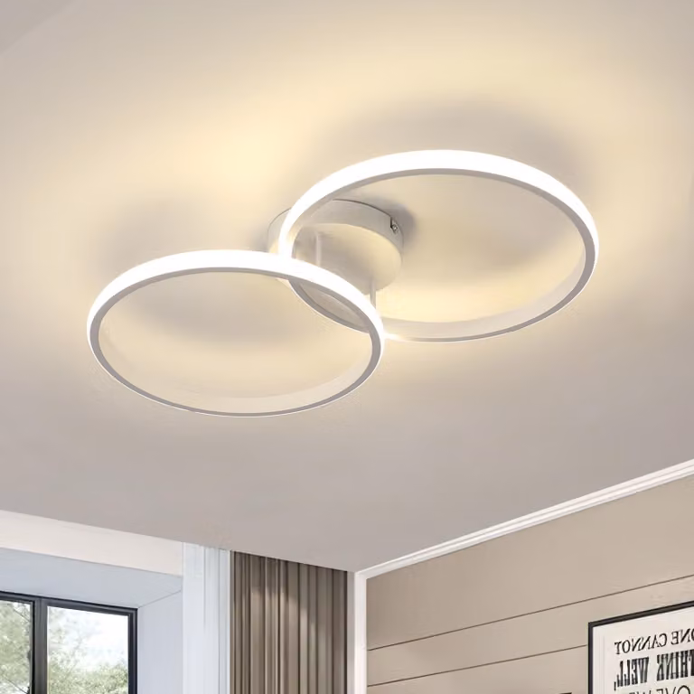 Lampada da soffitto LED Toolight, 42W, 4725 lumen, 4500K, bianco, diametro 54 cm, adatta per il soggiorno, finitura opaca
