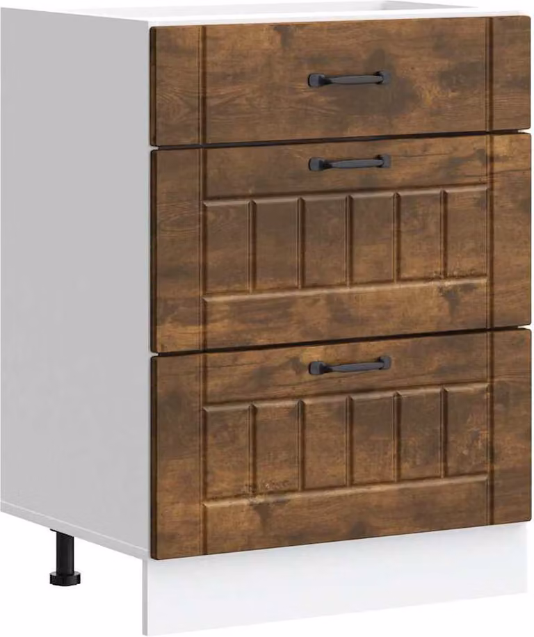 Base da Cucina Lucca Rovere Fumo in Legno Multistrato