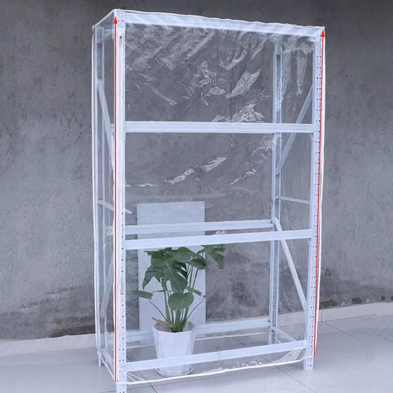 Custodia impermeabile con cerniera per scaffali, dimensioni 60x40x180 cm, realizzata in PVC