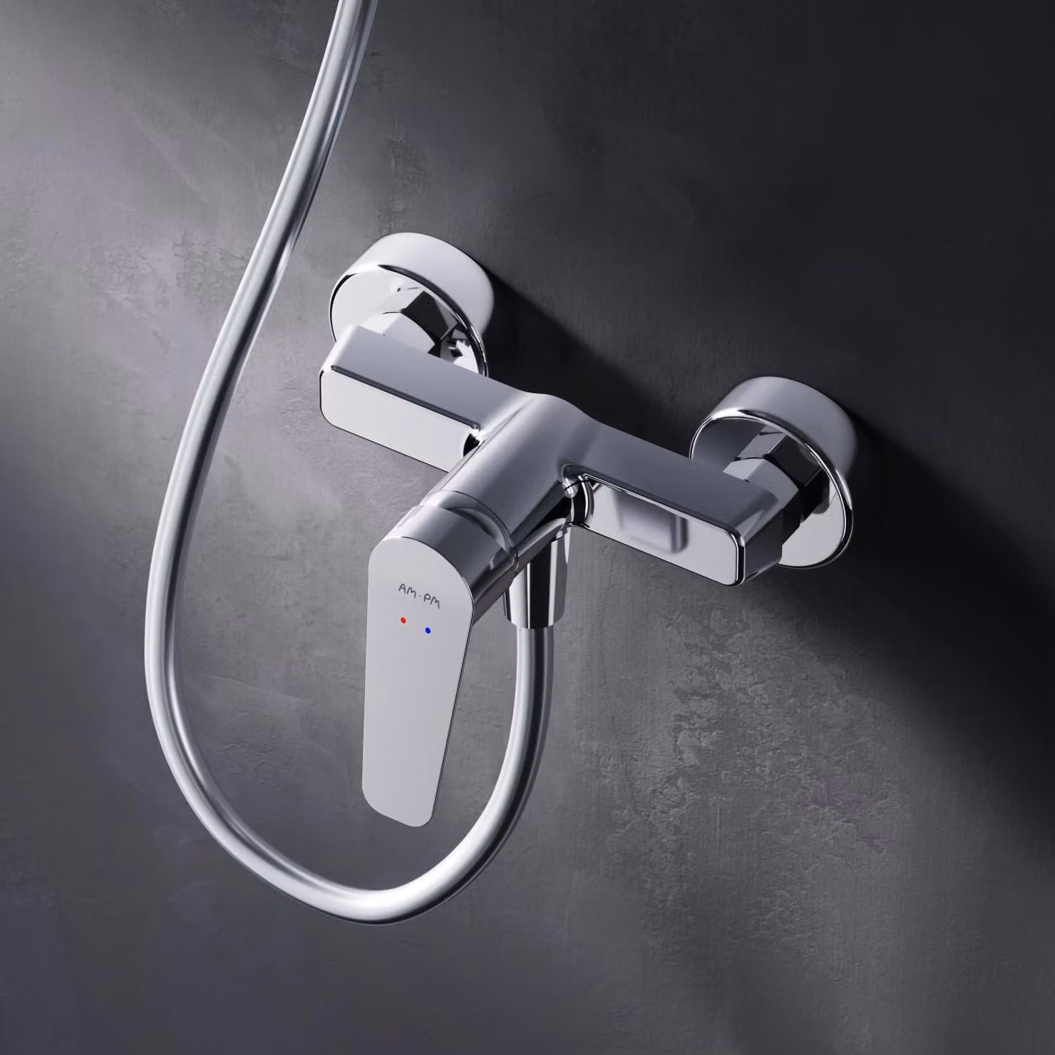 Miscelatore monocomando con tecnologia SoftMotion, finitura cromata