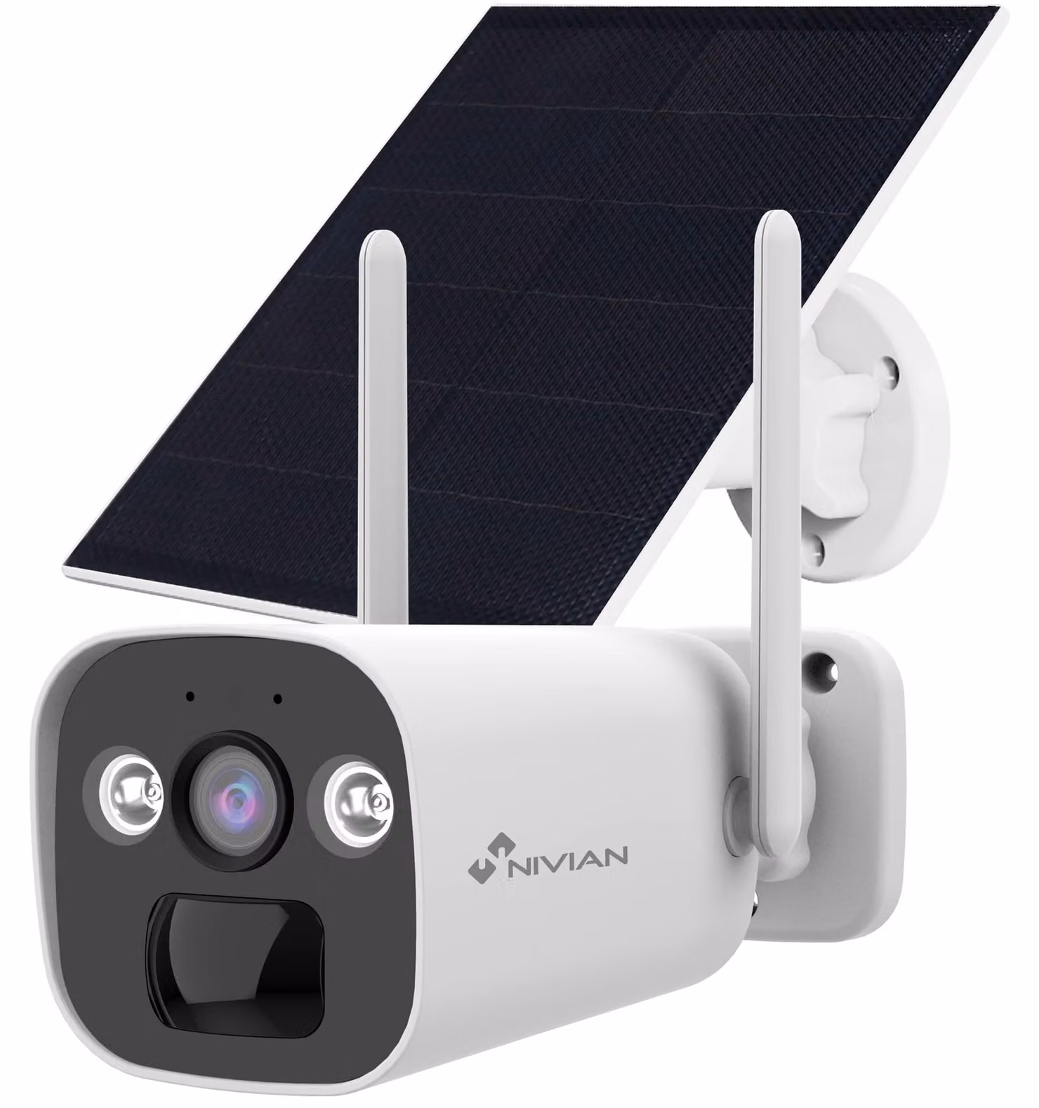 Telecamera di sicurezza 4G a forma di proiettile con pannello solare da 5W, resistente agli agenti atmosferici (grado di protezione IP66)