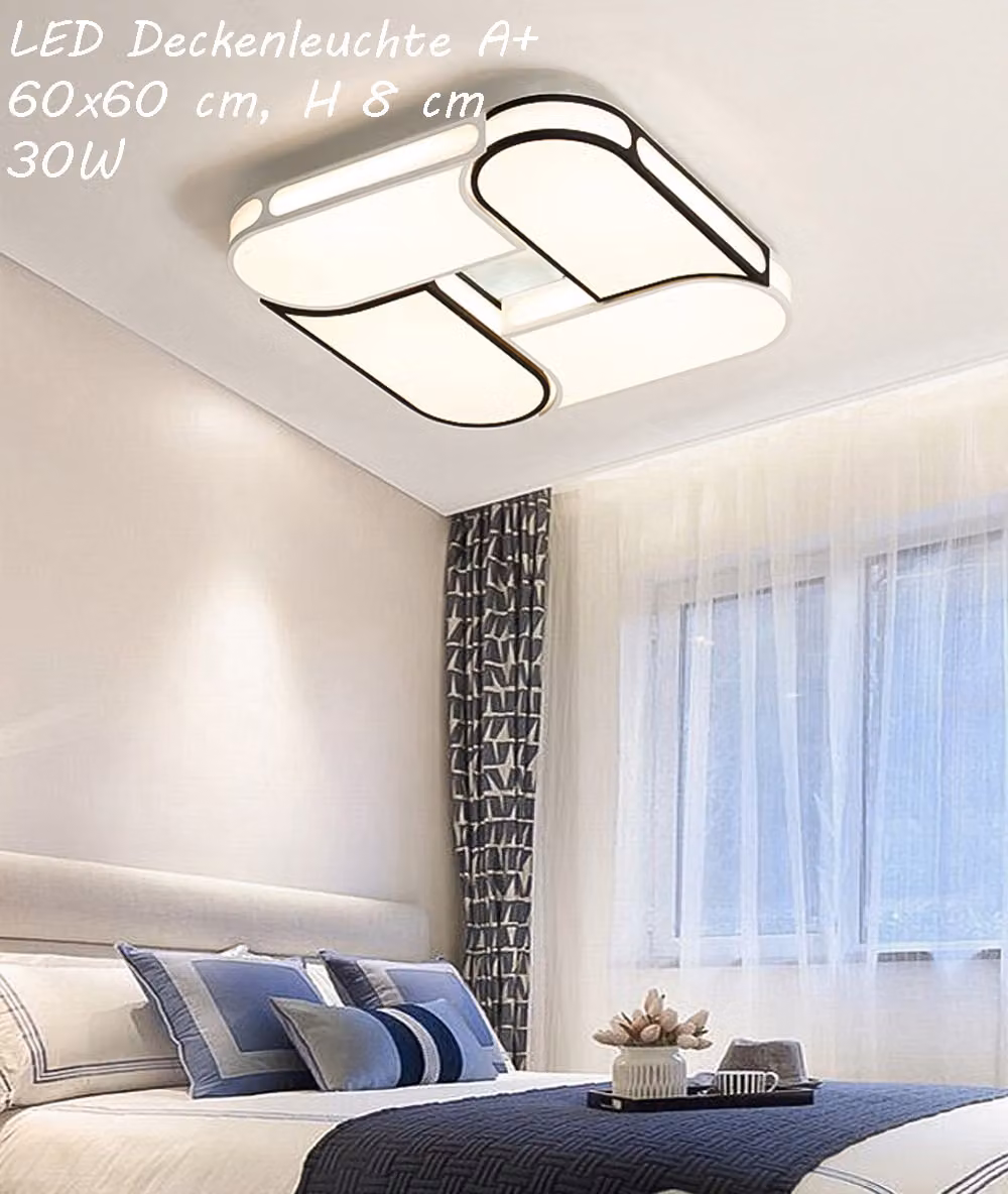 Plafoniera LED YD1675-60x60 con telecomando, colore/luminosità della luce regolabile A+